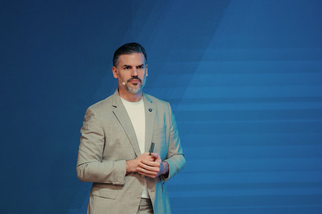 Dr. Guilhermino Nogueira durante palestra no EscalaDoc Experience