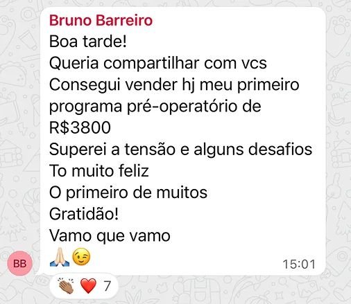 Primeiro programa pré-operatório vendido por 3.800 reais