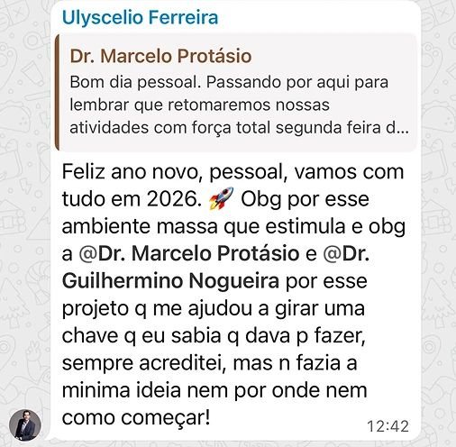 Mentorada agradece aos mentores pelo projeto que a ajudou a girar uma chave
