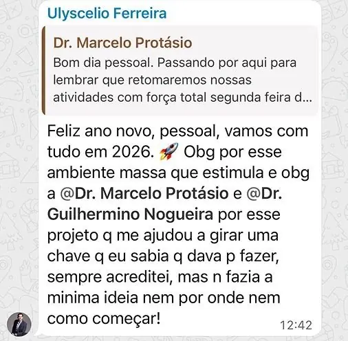 Mentorada agradece aos mentores pelo projeto que a ajudou a girar uma chave